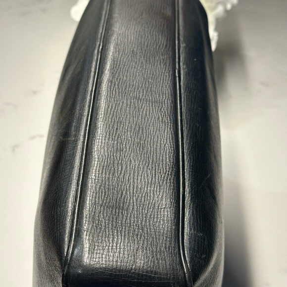 Burberrys Elegant Black Leather Unisex Business Bag EUC - Picture 8 of 14